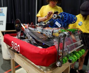 Closeup of Robot Red Bumper